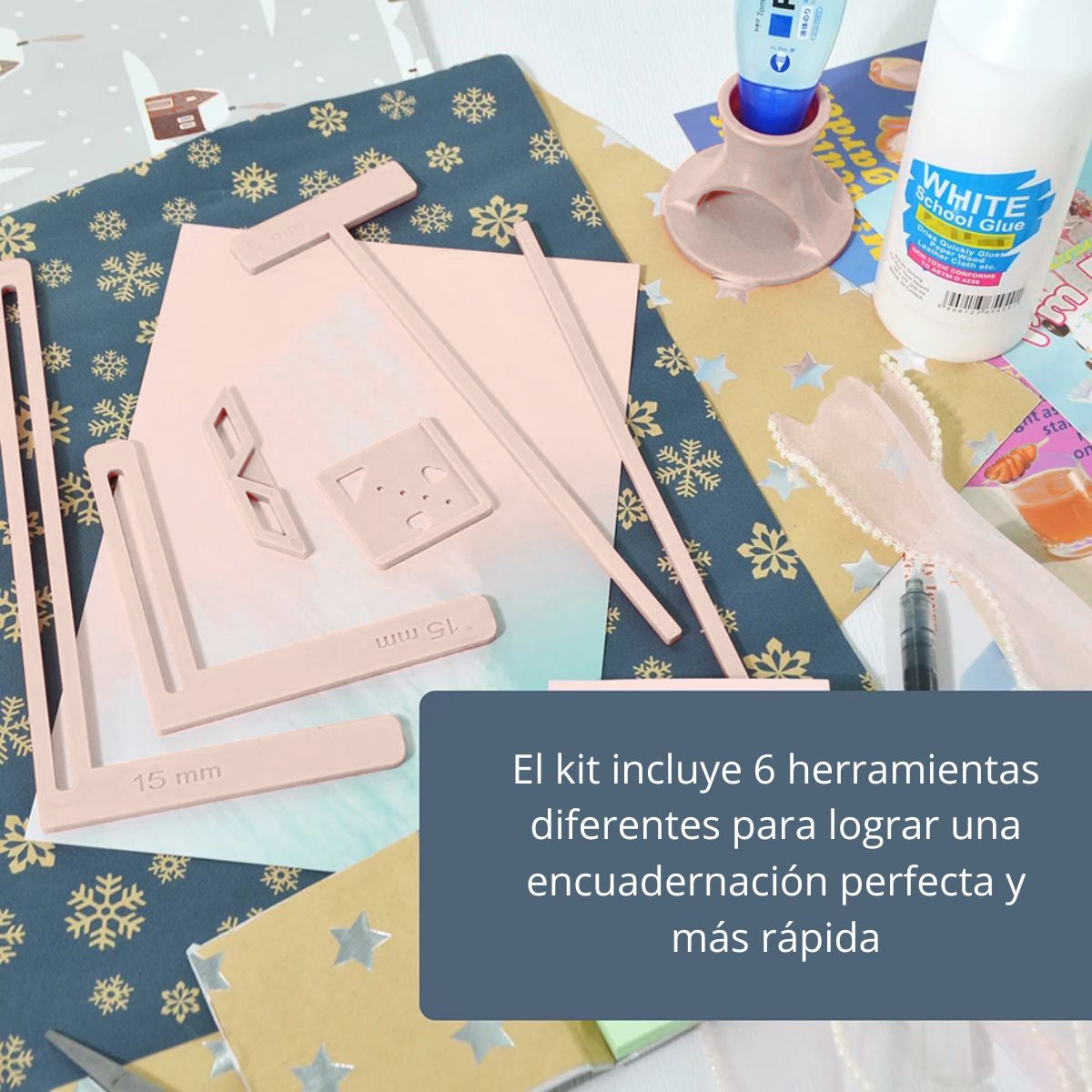 Reglas para Encuadernación Color Rosa Pálido Encuadernacion Hobbees