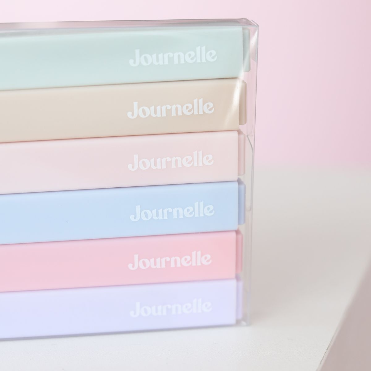 Set de Marcatextos Journelle Tonos Pastel Colores y Plumones Angie Guerra &amp; Hobbees