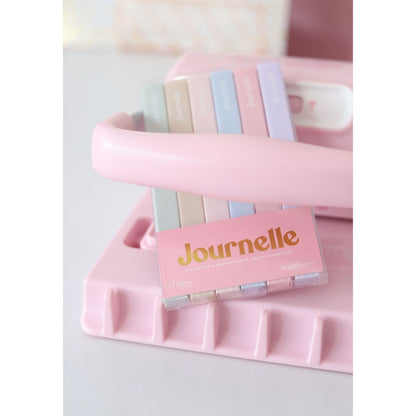Set de Marcatextos Journelle Tonos Pastel Colores y Plumones Angie Guerra &amp; Hobbees