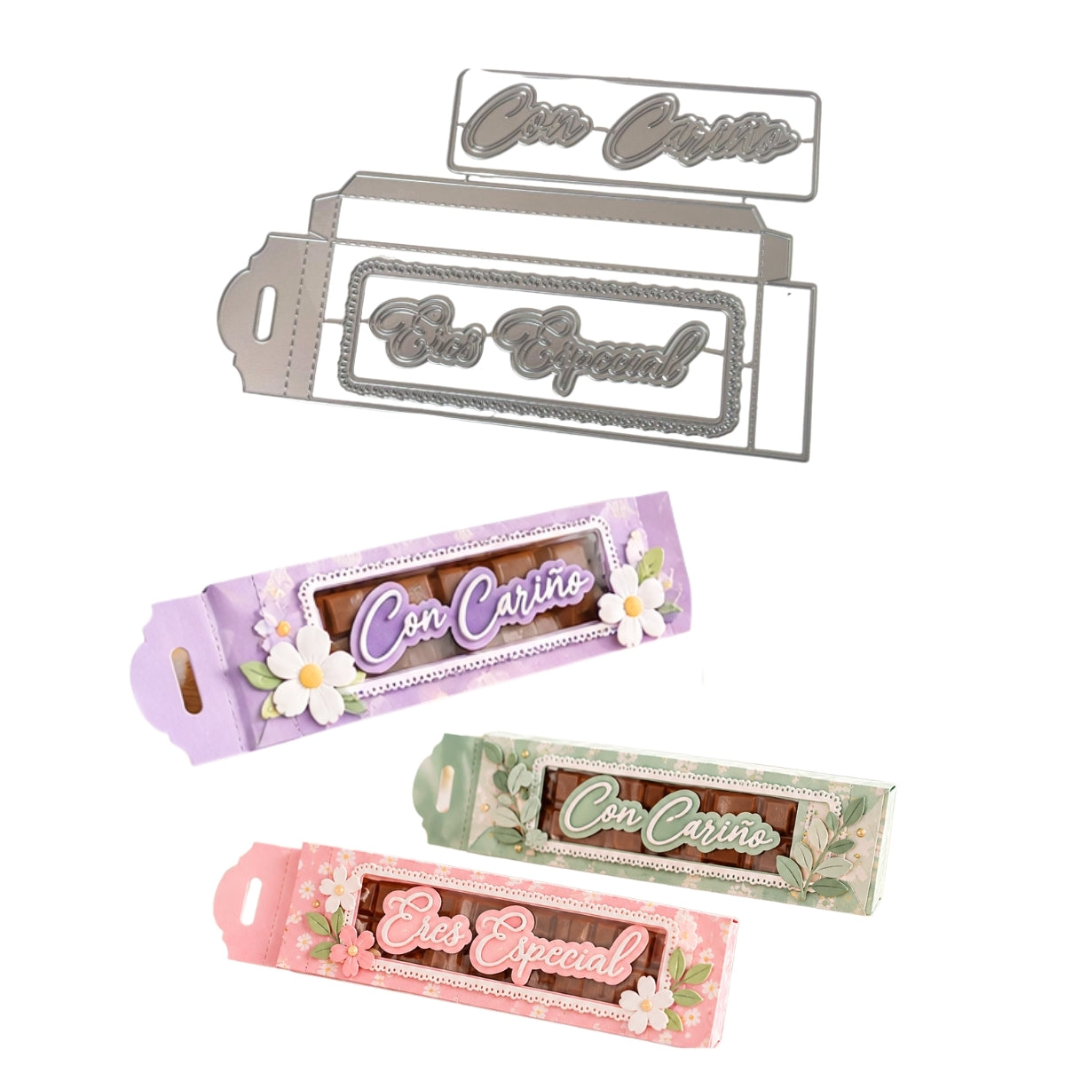 Suaje de Cajitas para Chocolate Dados de Corte / Suajes / Troqueles Hobbees