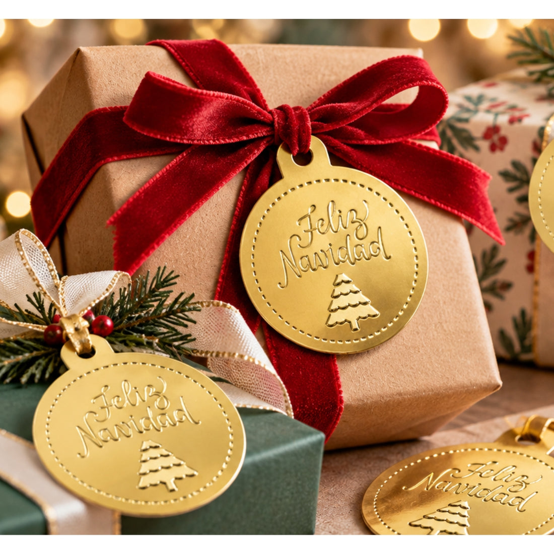 Suaje de Etiqueta Pop-Up Árbolito de Navidad
