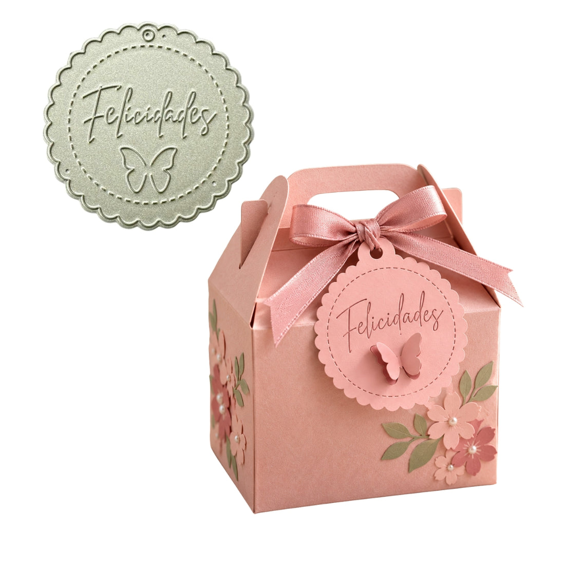 Suaje de Etiqueta Pop-Up Mariposa Felicidades