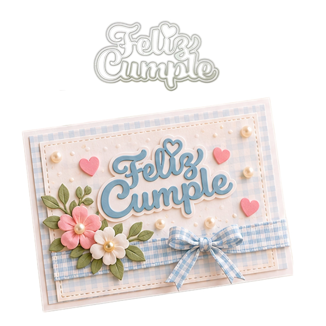 Suaje de Feliz Cumple con Corazón