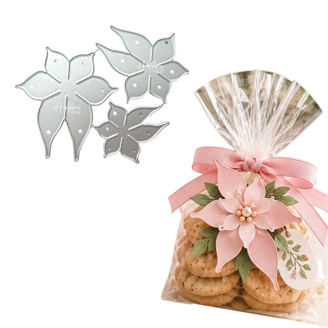 Suaje de Flor de Pascua 3D