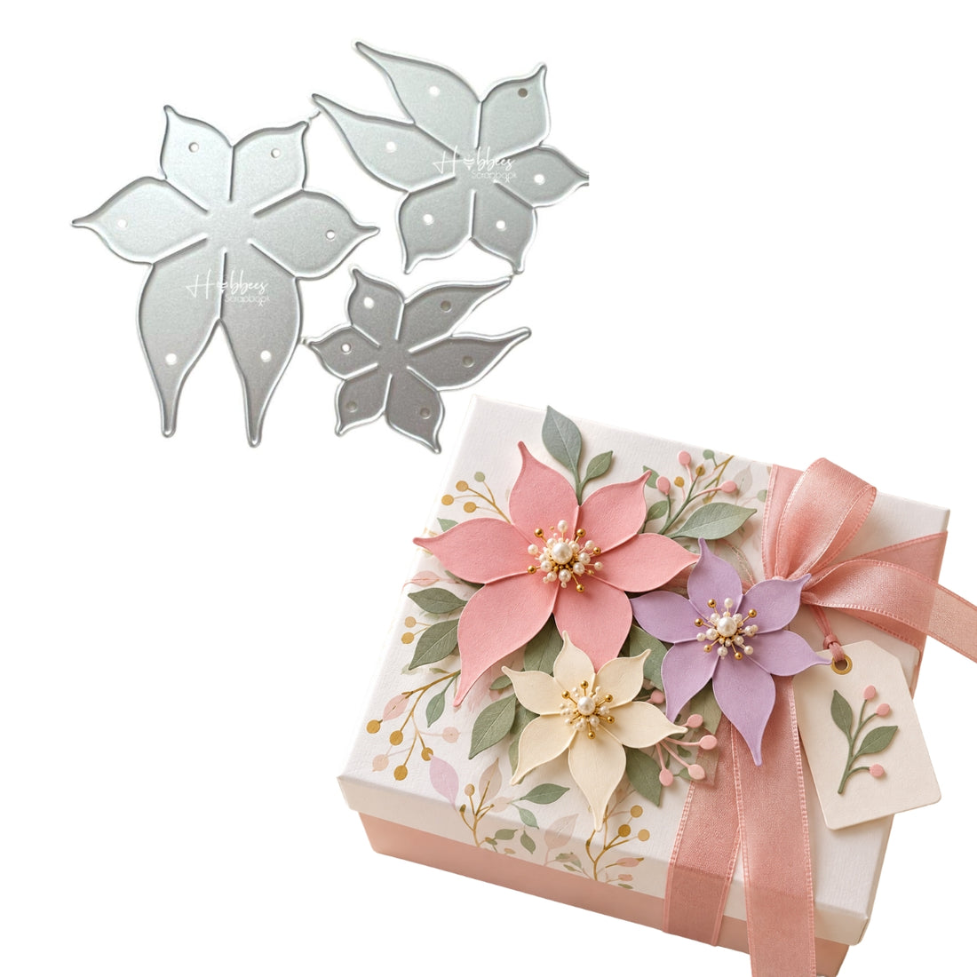 Suaje de Flor de Pascua 3D
