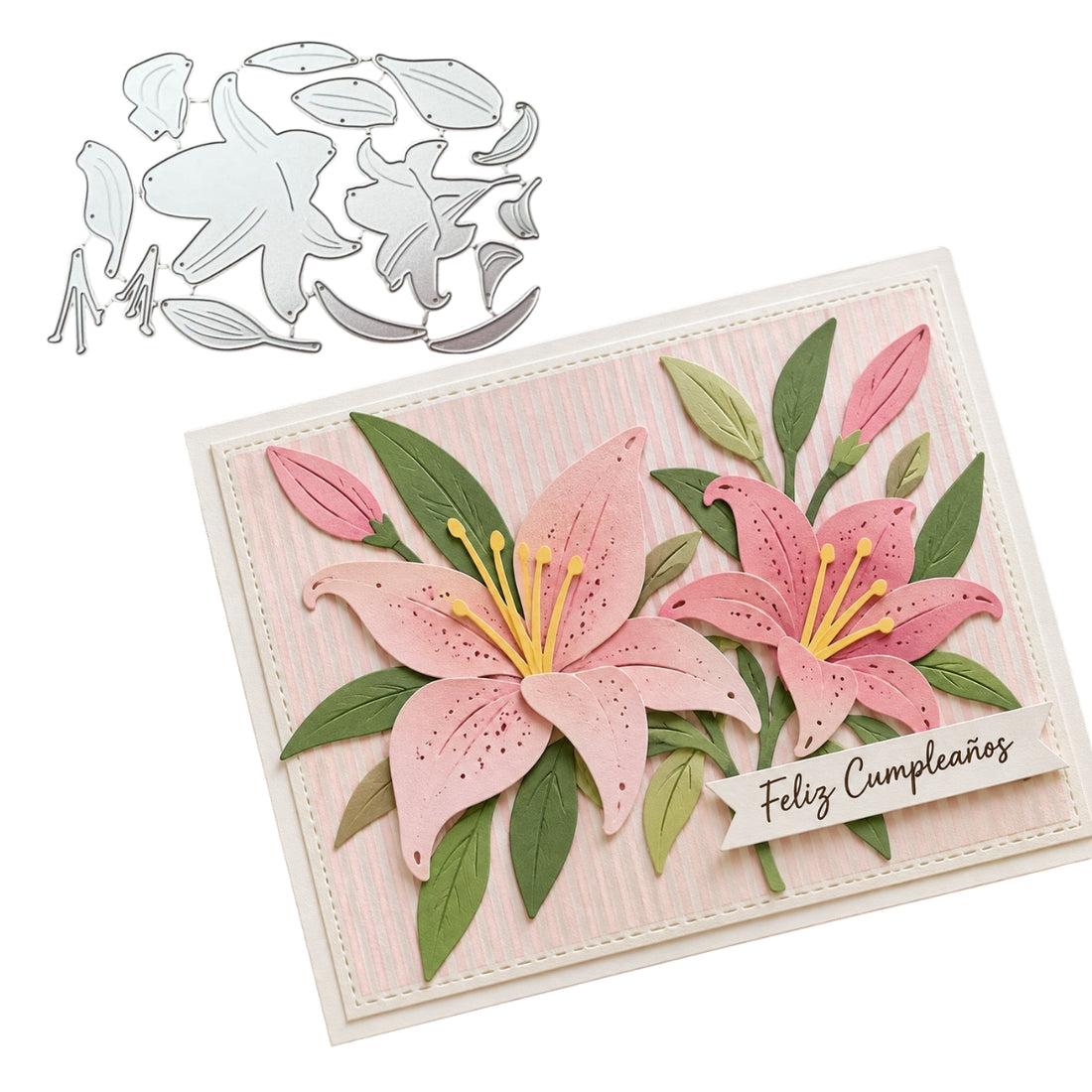 Suajes de Flor Lilly Dados de Corte / Suajes / Troqueles Hobbees