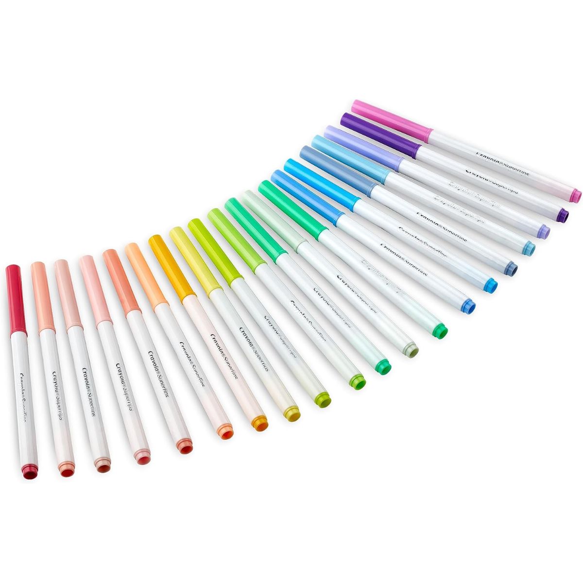 Washable Super Tips Markers Pastels / 20 Marcadores Lavables Colores Pastel Marcadores &amp; Plumones Crayola