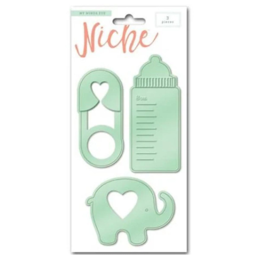 Oh Baby Cut &amp; Emboss Dies / Suaje de Corte de Mamila Elefante Clips Dados de Corte / Suajes / Troqueles Niche