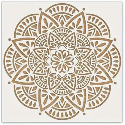 Esténcil de Mandala 13 Esténciles / Plantillas Hobbees