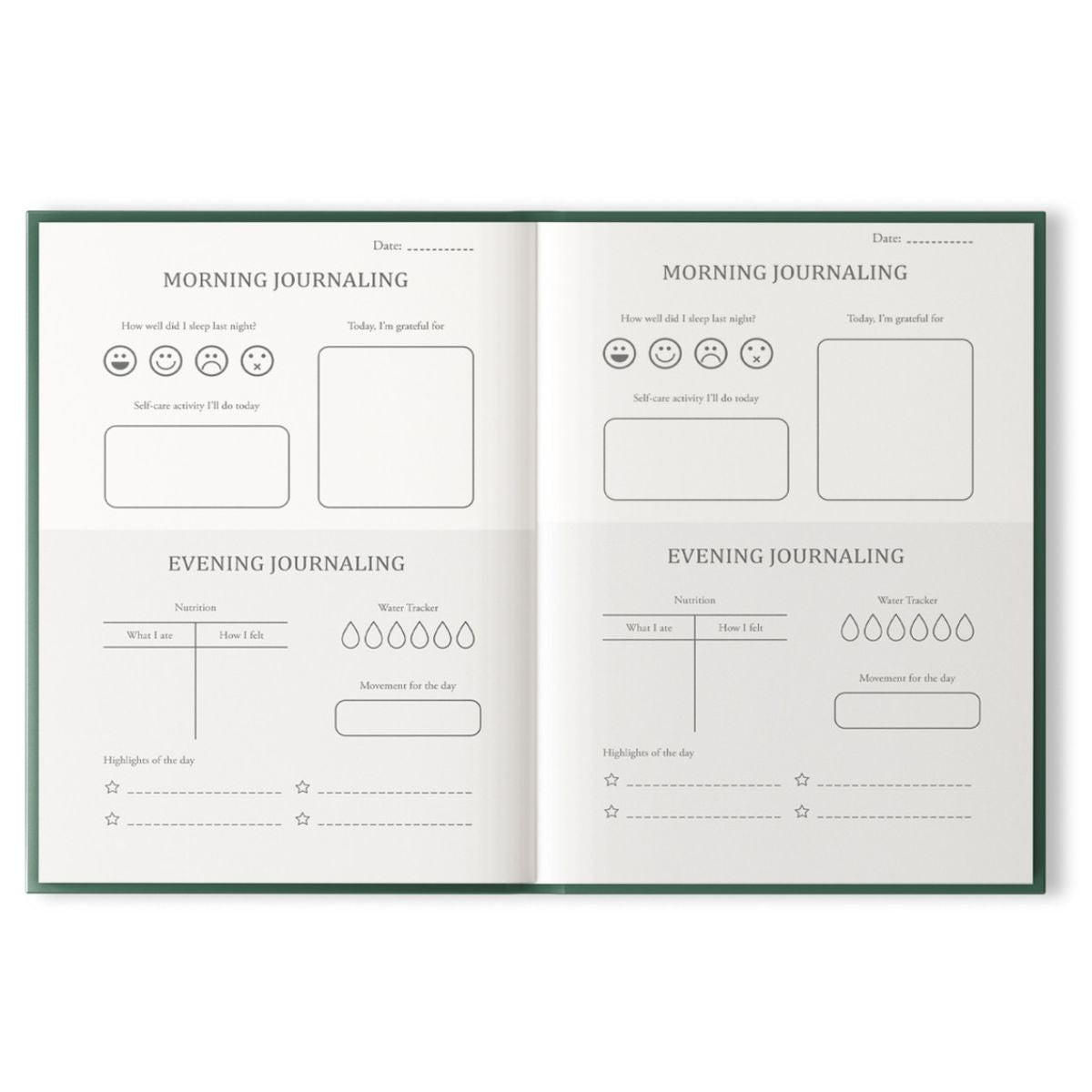 Rainbow of Life Wellness Journal / Diario Arcoíris de la Vida A5 Agendas y Journals Little Birdie