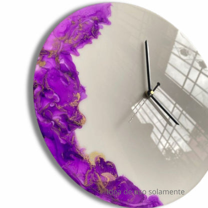 Clock Making Kit PVC / Kit de Reloj de Pared Blanco Accesorios Little Birdie