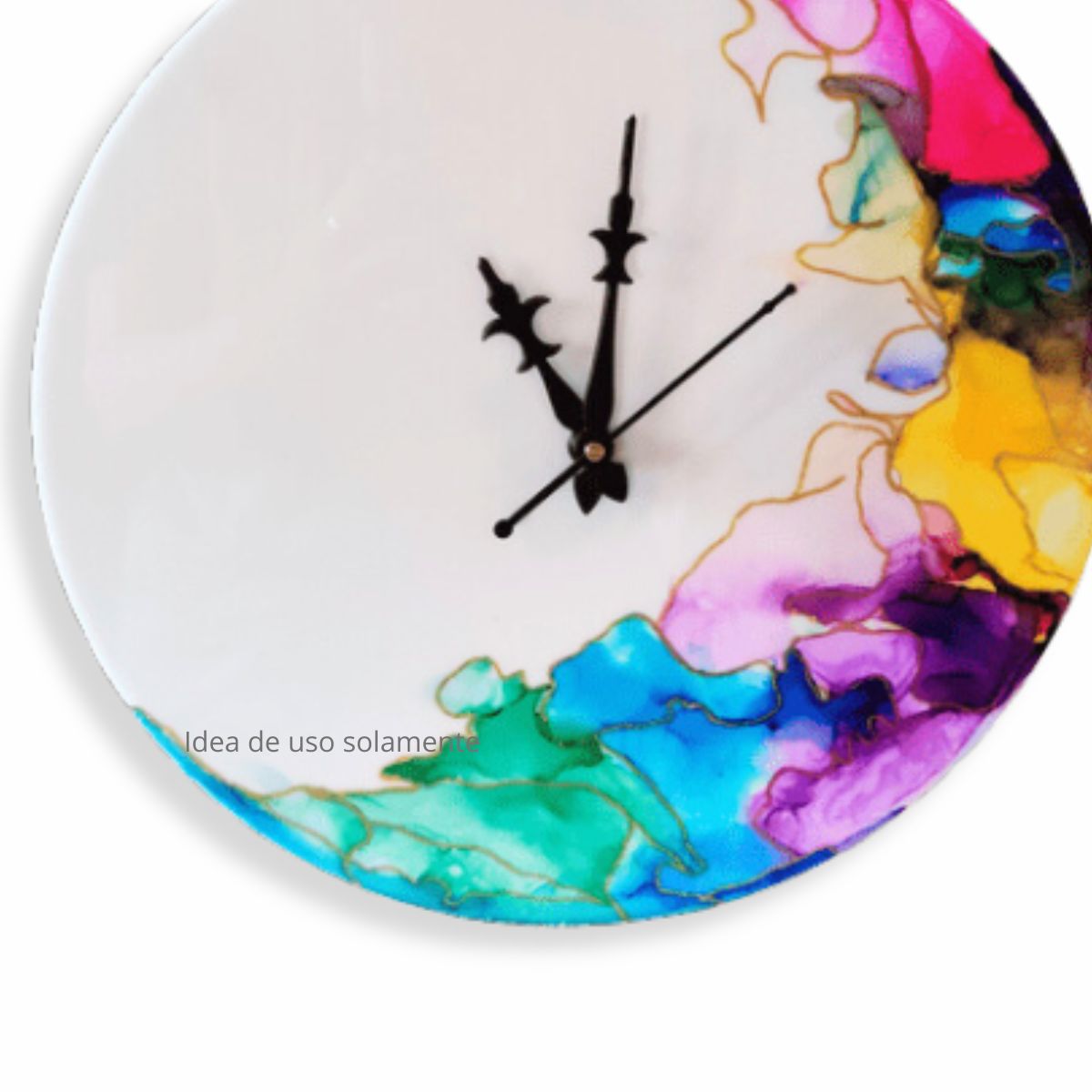 Clock Making Kit PVC / Kit de Reloj de Pared Blanco Accesorios Little Birdie