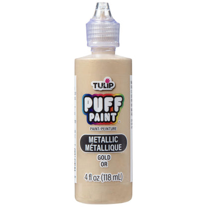 Dimensional Fabric Puff Paint Metallics Gold / Pintura Dimensional para Tela Dorado Pintura para Tela Tulip