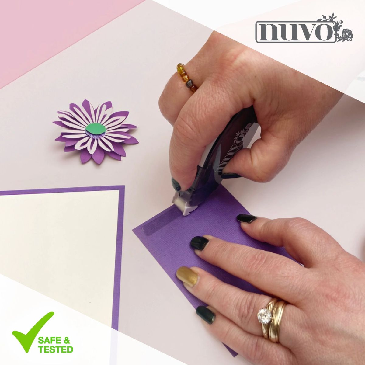 Maxi Adhesive Tape Runner / Cinta Adhesiva con Aplicador Adhesivos / Pegamentos Nuvo