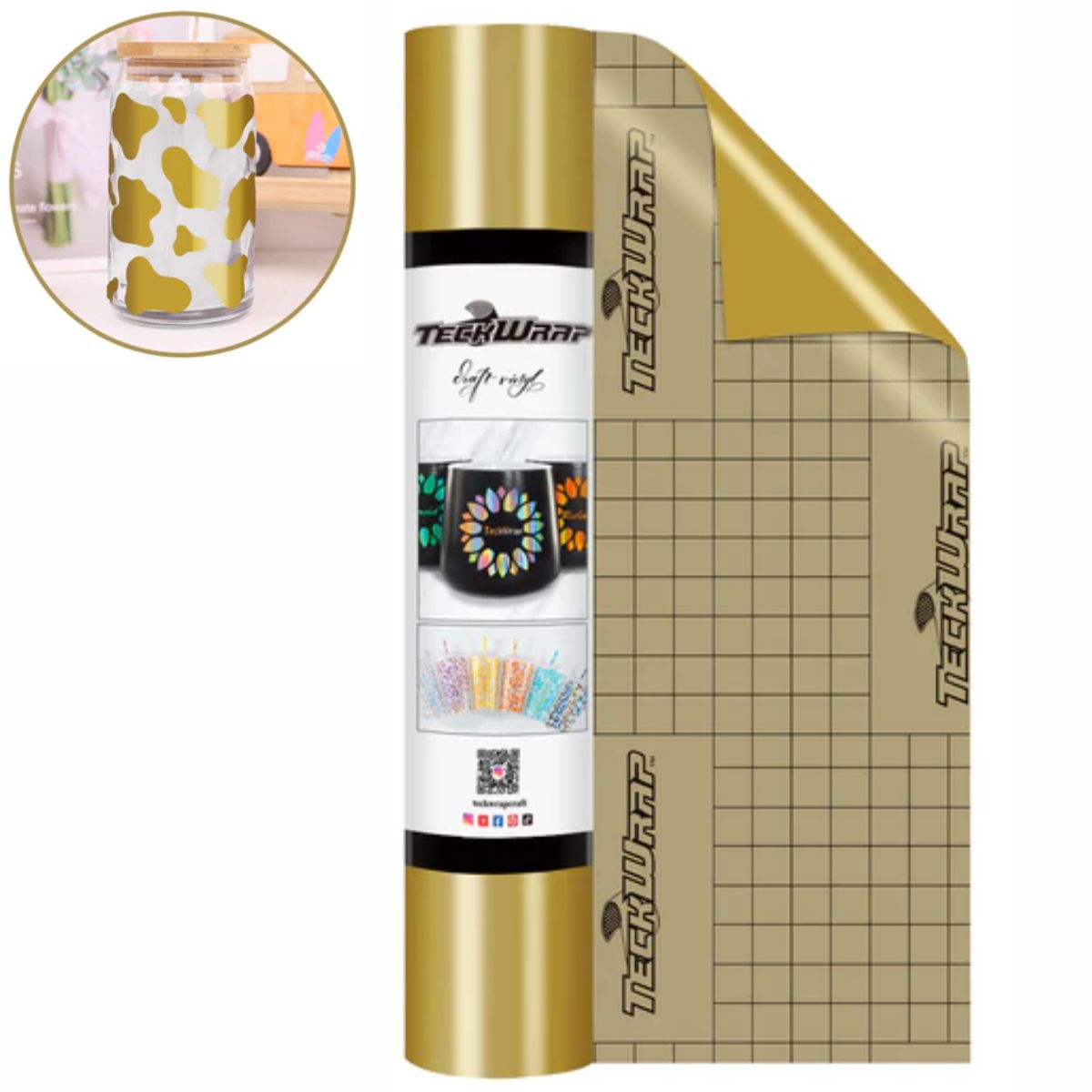 Economical Series Vinyl Glossy Gold / Vinil Adhesivo Brilloso Oro Viniles Teckwrap