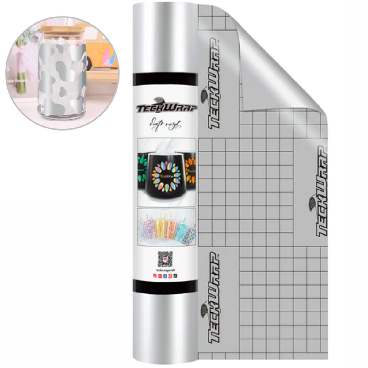 Economical Series Vinyl Glossy Silver / Vinil Adhesivo Brilloso Plata Viniles Teckwrap