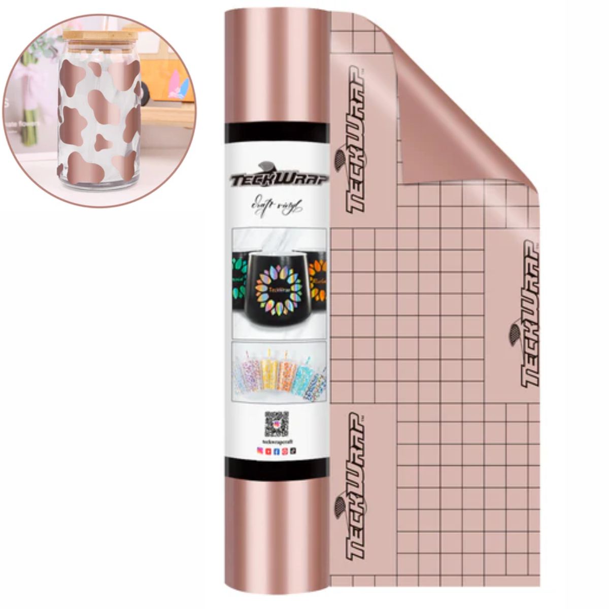 Economical Series Vinyl Glossy Rose Gold / Vinil Adhesivo Brilloso Oro Rosa Viniles Teckwrap