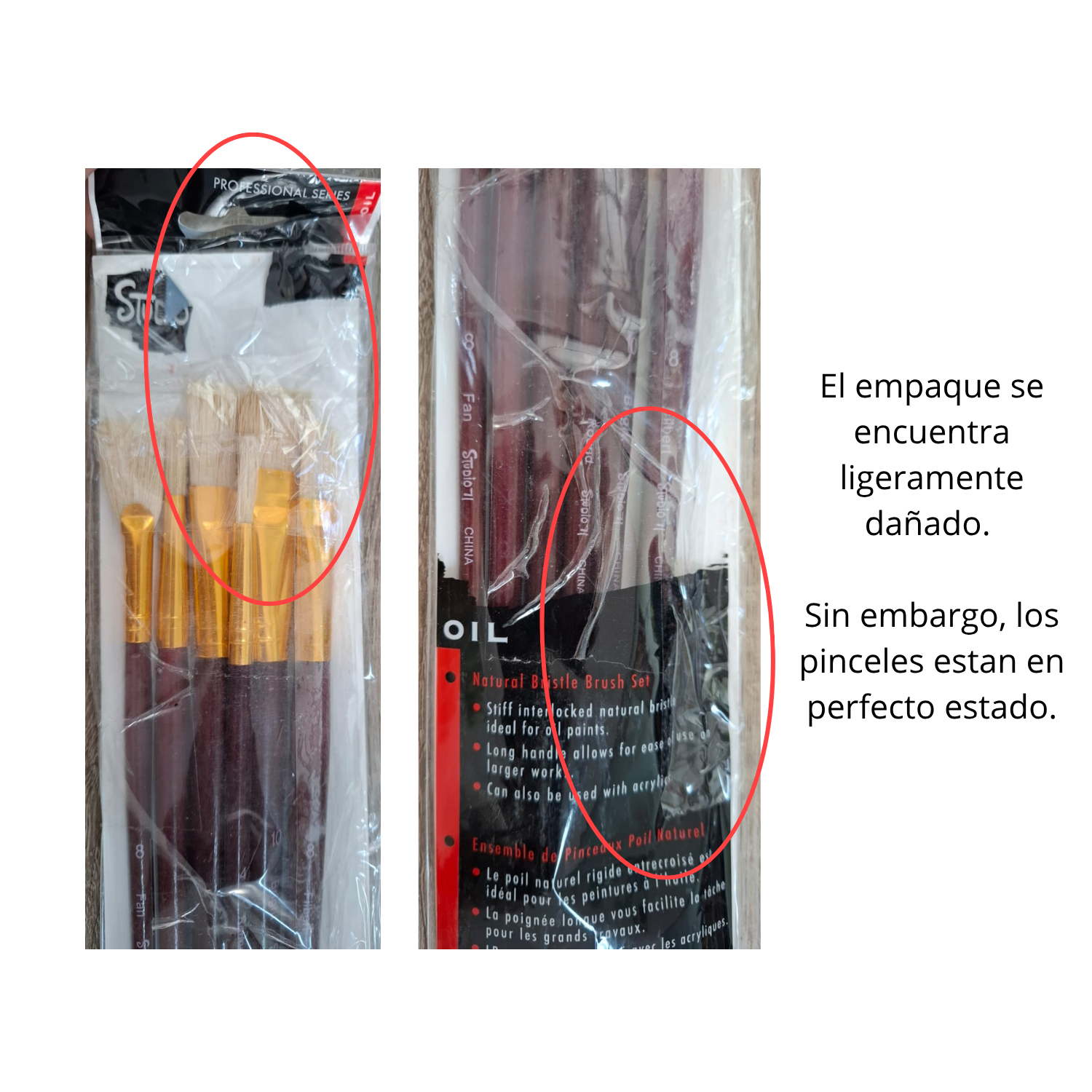 EA Studio 71 Bristle Brush Set / Set de Pinceles de Cerda Natural