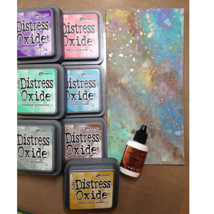 Tim Holtz Distress Oxide Broken China / Cojin de Tinta Efecto Oxidado Azul Tintas Ranger