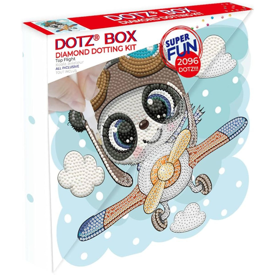Art Box Kit Top Flight / Pintura con Diamantes Avioncito Pintura Dimensional Diamond Dotz