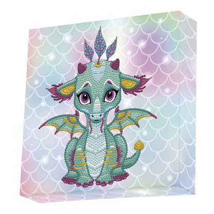 Art Box Kit Ariel The Baby Dragon / Pintura con Diamantes Dragon Pintura Dimensional Diamond Dotz