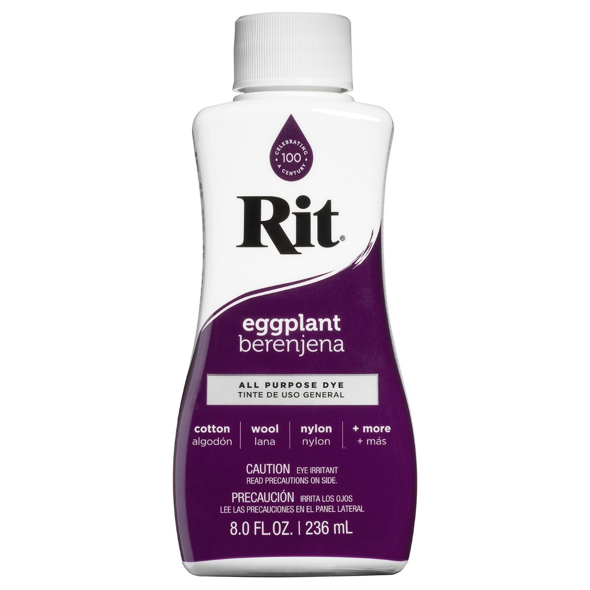 Rit Dye Liquid Eggplant / Líquido para Teñir Berenjena Pintura para Tela Rit