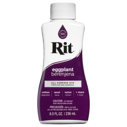 Rit Dye Liquid Eggplant / Líquido para Teñir Berenjena Pintura para Tela Rit