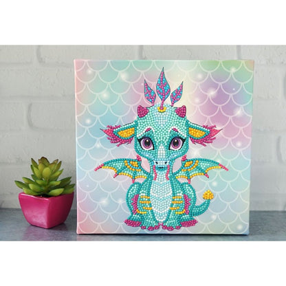 Art Box Kit Ariel The Baby Dragon / Pintura con Diamantes Dragon Pintura Dimensional Diamond Dotz