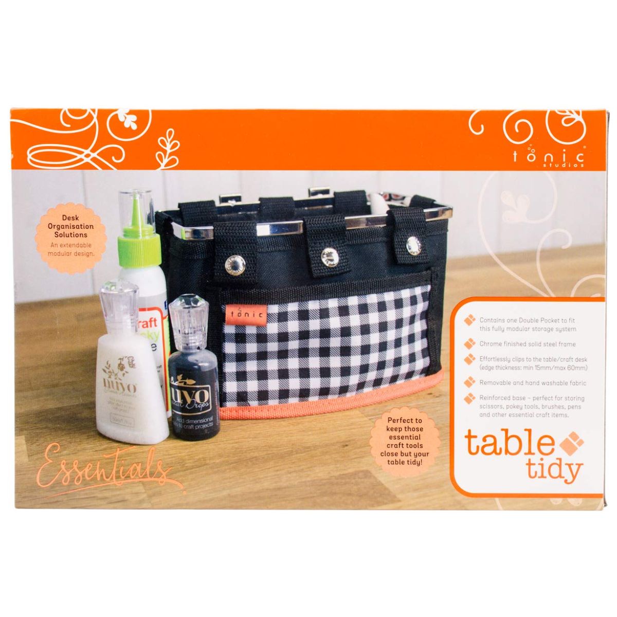 Table Tidy Double Pocket / Organizador de Mesa Doble Almacenamiento y Organización Tonic Studios