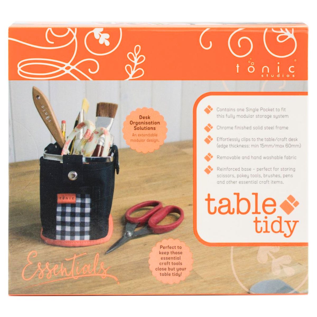 Table Tidy Single Pocket / Organizador de Mesa Almacenamiento y Organización Tonic Studios
