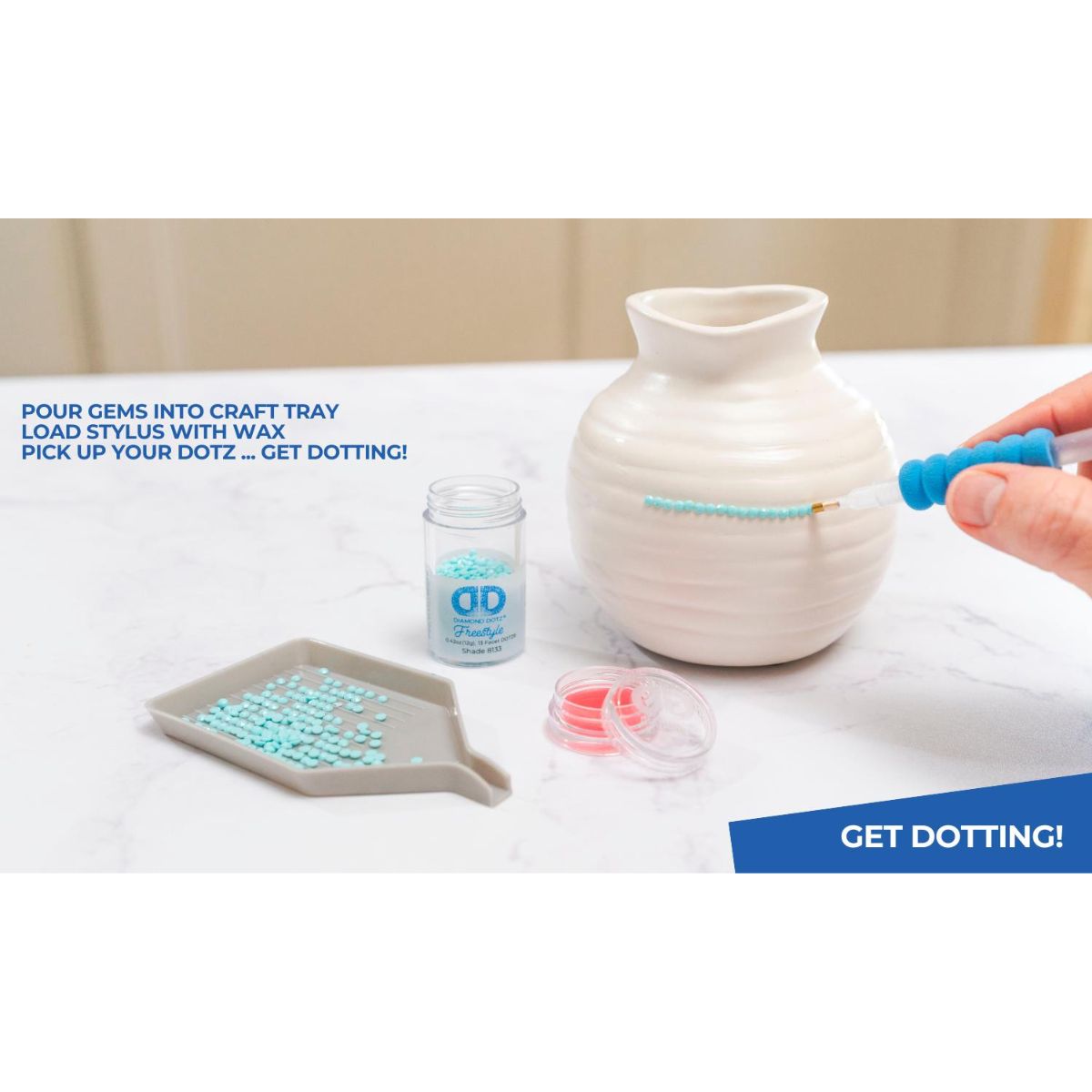 Stick Adhesive Bottle / Adhesivo Multiusos para Pintura con Diamantes Adhesivos / Pegamentos Diamond Dotz