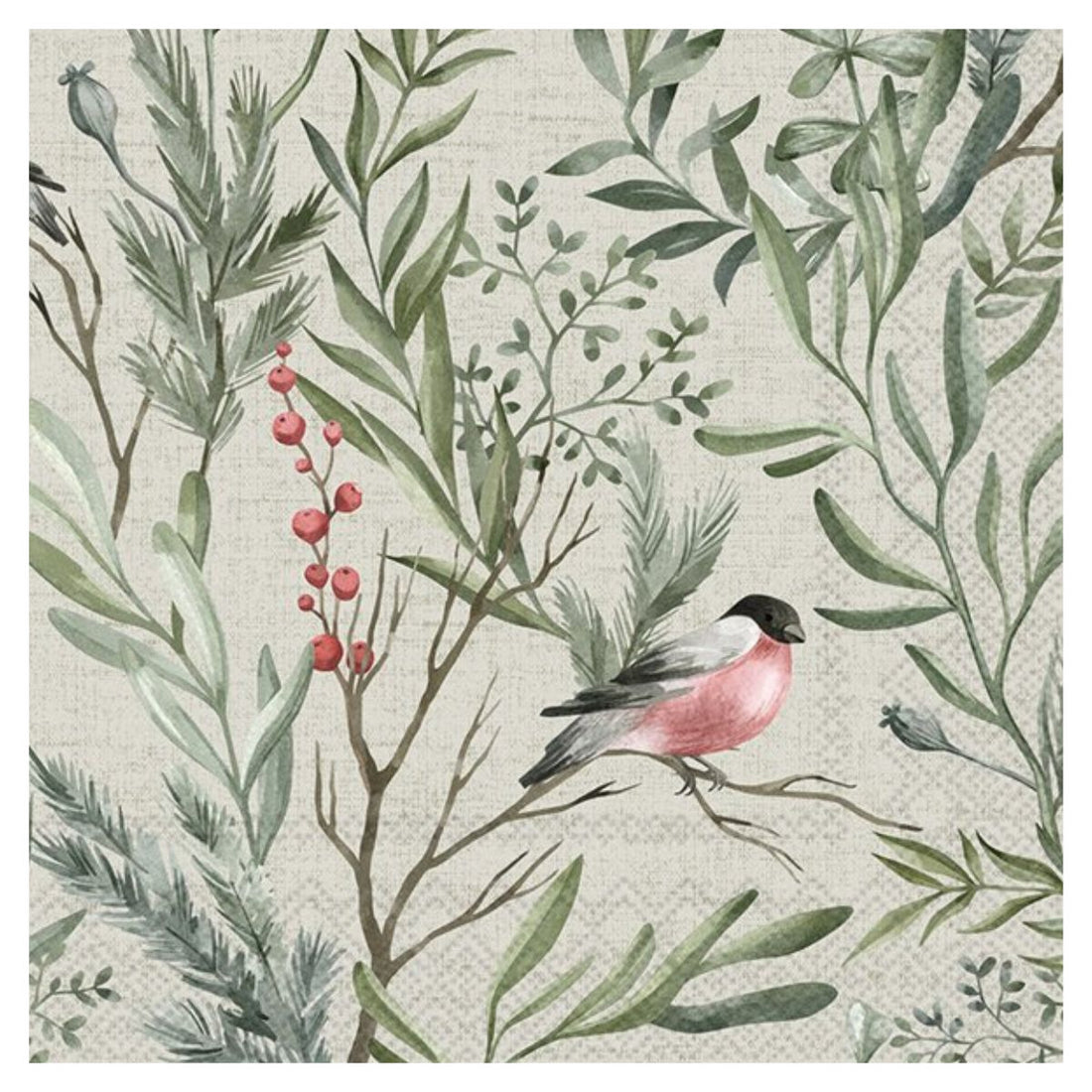 Servilleta de Papel Winter Greens Cream 