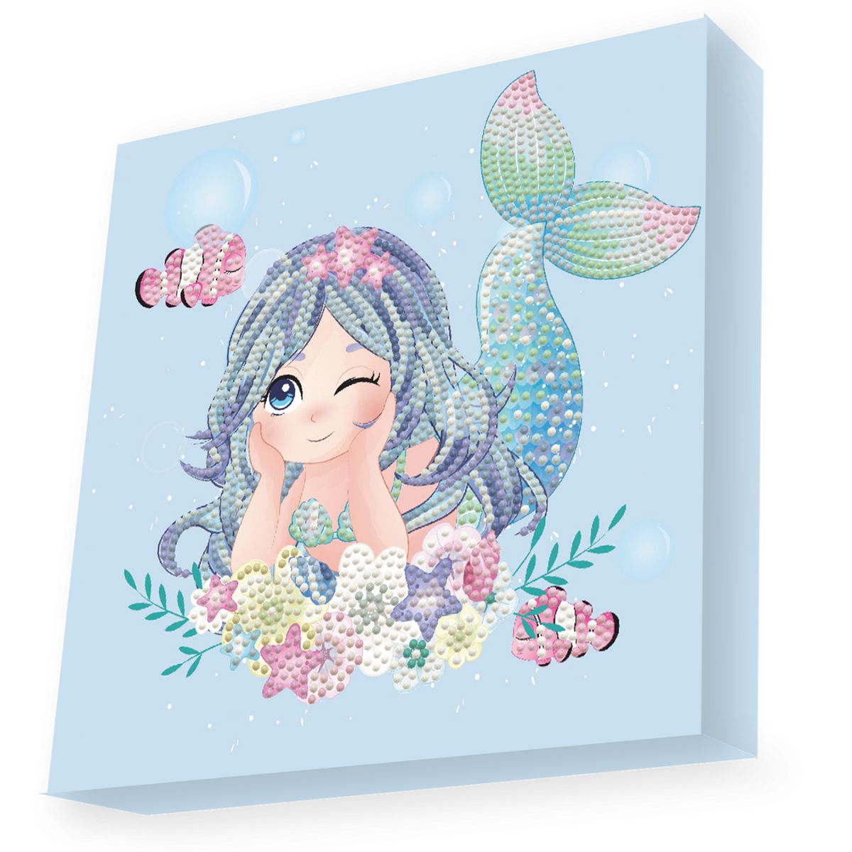 DIAMOND DOTZ DBX.077 - Original 5D Diamond Painting Set DOTZ BOX Meerjungfrau Sea Starlett, Kreativset mit 1492 Diamant Mosaiksteinen, Malset ca. 22x22 cm, DIY Komplettset für Kinder ab 8 Jahren, Blau DIAMOND DOTZ DBX.077 - Original 5D Diamond Painting Set DOTZ BOX Meerjungfrau Sea Starlett, Kreativset mit 1492 Diamant Mosaiksteinen, Malset ca. 22x22 cm, DIY Komplettset für Kinder ab 8 Jahren, Blau