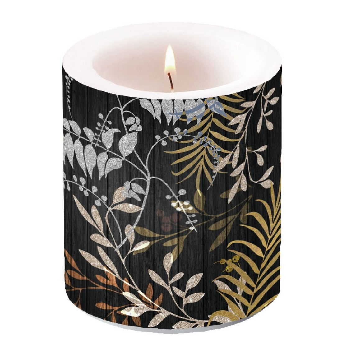 Servilleta de Papel Luxury Leaves Black 