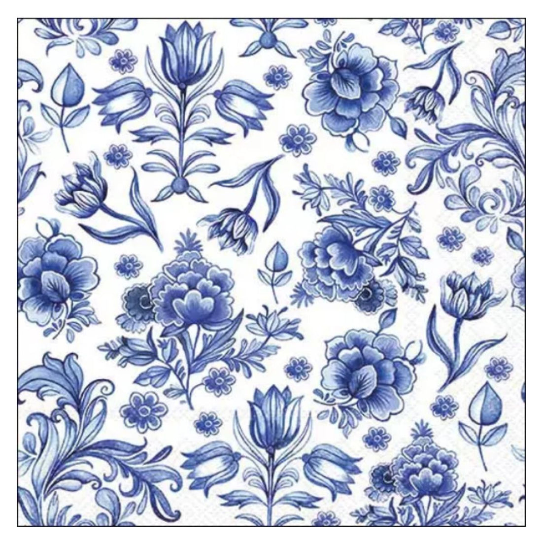 Servilleta de Papel Delft Blue Flowers 
