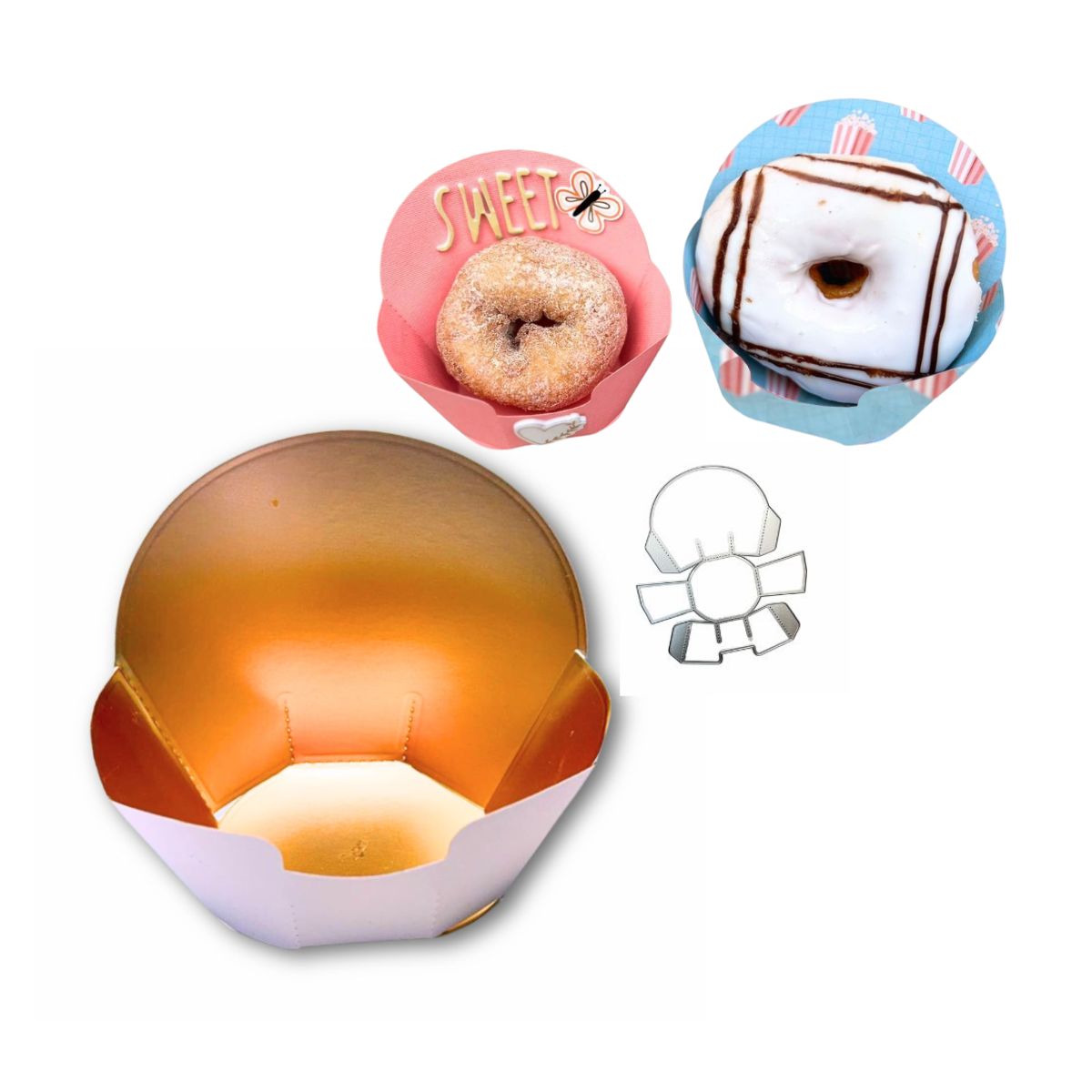 Suaje de Cajitas Japonesa para Donas o Dulces Grande Dados de Corte / Suajes / Troqueles Hobbees