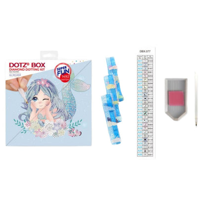 Art Box Kit Sea Starlett / Pintura con Diamantes Sirena Pintura Dimensional Diamond Dotz