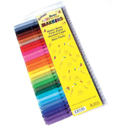 Fine Point Washable Markers / Plumones Punta Fina Lavables Marcadores &amp; Plumones Darice