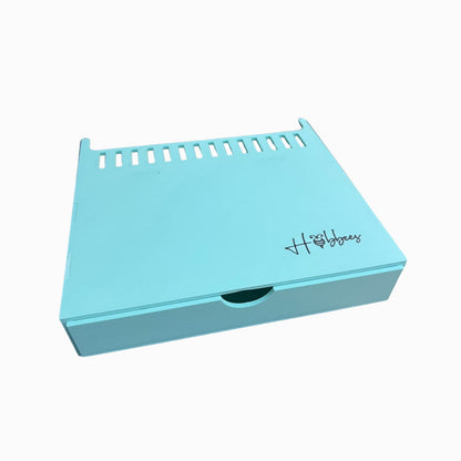 Base con Cajón y Guia para Alinear y Cerrar Arillos con The Cinch Color Aqua