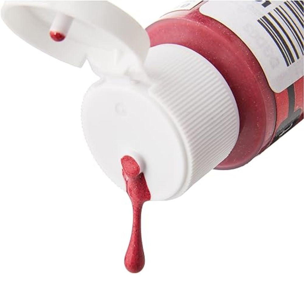 Glamour Dust Glitter Sizzling Red / Pintura con Purpurina Rojo Chispeante Acrìlicos DecoArt