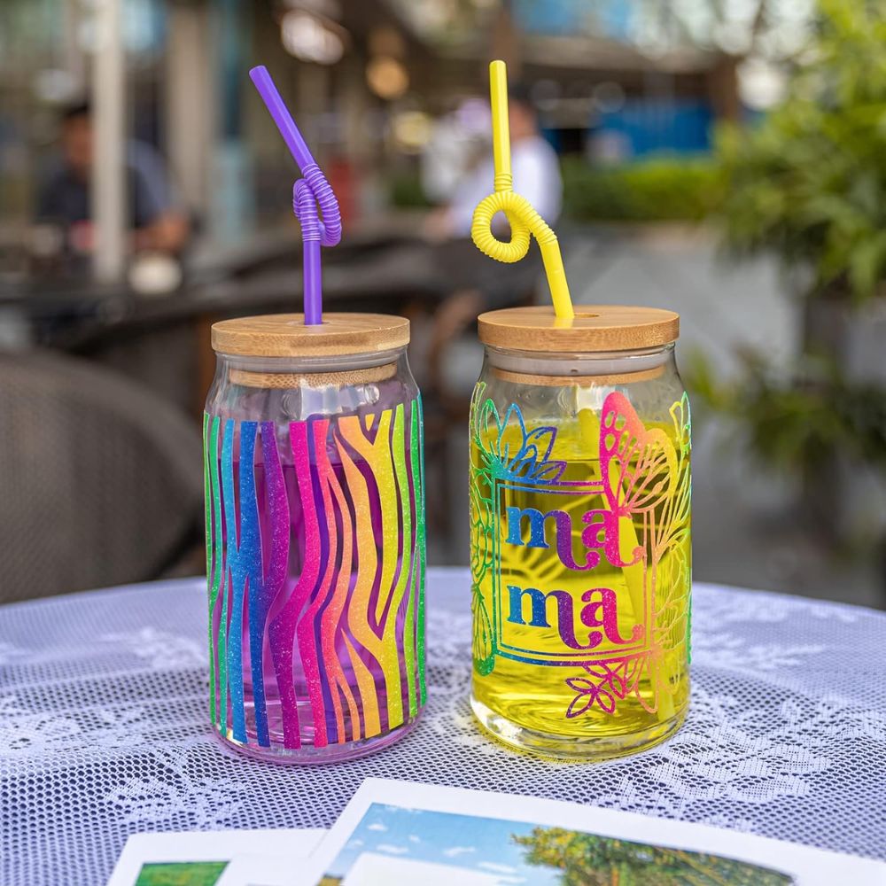 Galaxy Rainbow Adhesive Vinyl / Vinil Adhesivo Galaxia Arcoiris Viniles Teckwrap