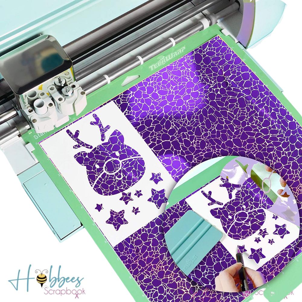 Purple Sheets Pack / 8 Hojas de Vinil Adhesivo Variado Color Morado
