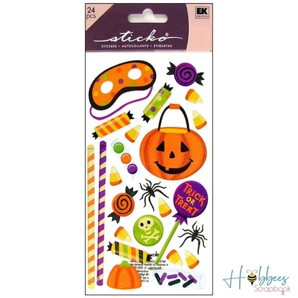 Halloween Sweets Stickers / Estampas de Calabazas