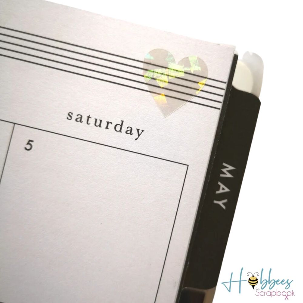 5 Hojas de Vinil Adhesivo Imprimible Holográfico Vidrio Roto Semi-transparente Viniles Hobbees