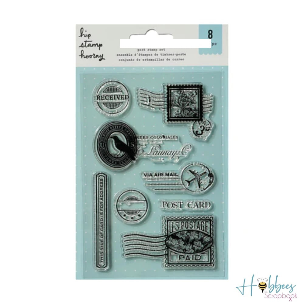 Post Stamp Set / 8 Sellos de Estampillas Postales Descontinuado American Crafts