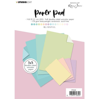 Blissful Paper Pad 6x8" / Block de Papel Colores Sólidos Papel Studio Light