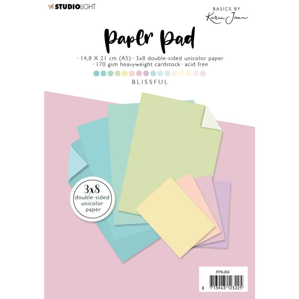 Blissful Paper Pad 6x8" / Block de Papel Colores Sólidos