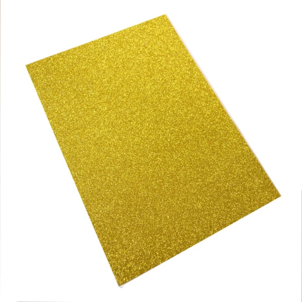 Glitter Foam Gold Sheets 8x12" / Hojas de Foamy Metalizado Dorado