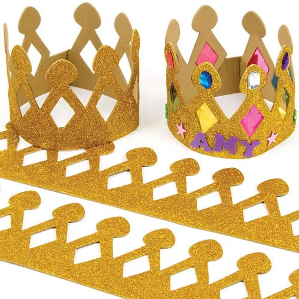 Glitter Foam Gold Sheets 8x12" / Hojas de Foamy Metalizado Dorado Acetato y Especializados Craft For Kids