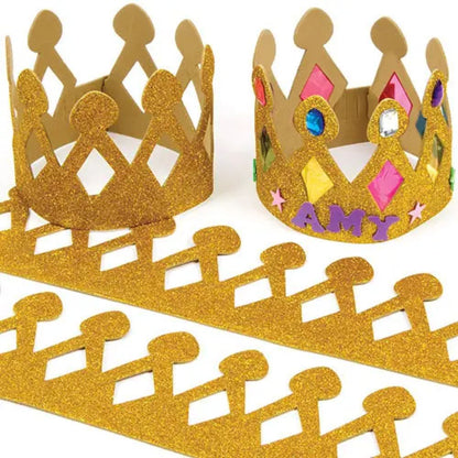 Glitter Foam Gold Sheets 8x12" / Hojas de Foamy Metalizado Dorado Acetato y Especializados Craft For Kids